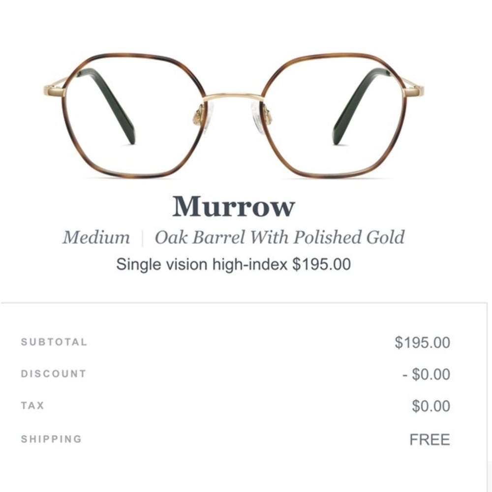 Warby Parker Glasses